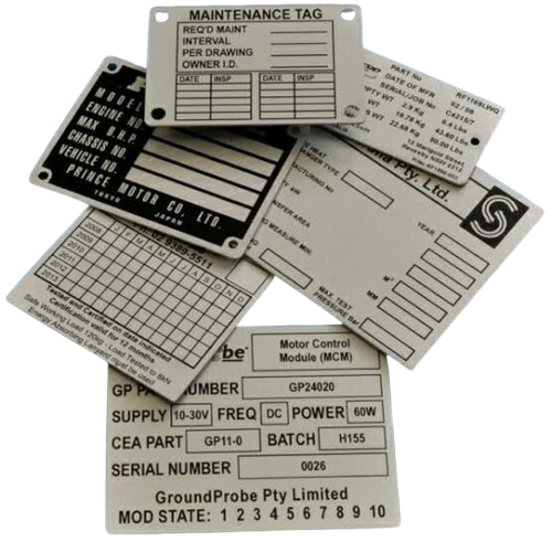 Aluminium-labels